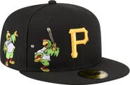 New Era Men's New Era Black Pittsburgh Pirates Run Mascot 59FIFTY Fitted Hat