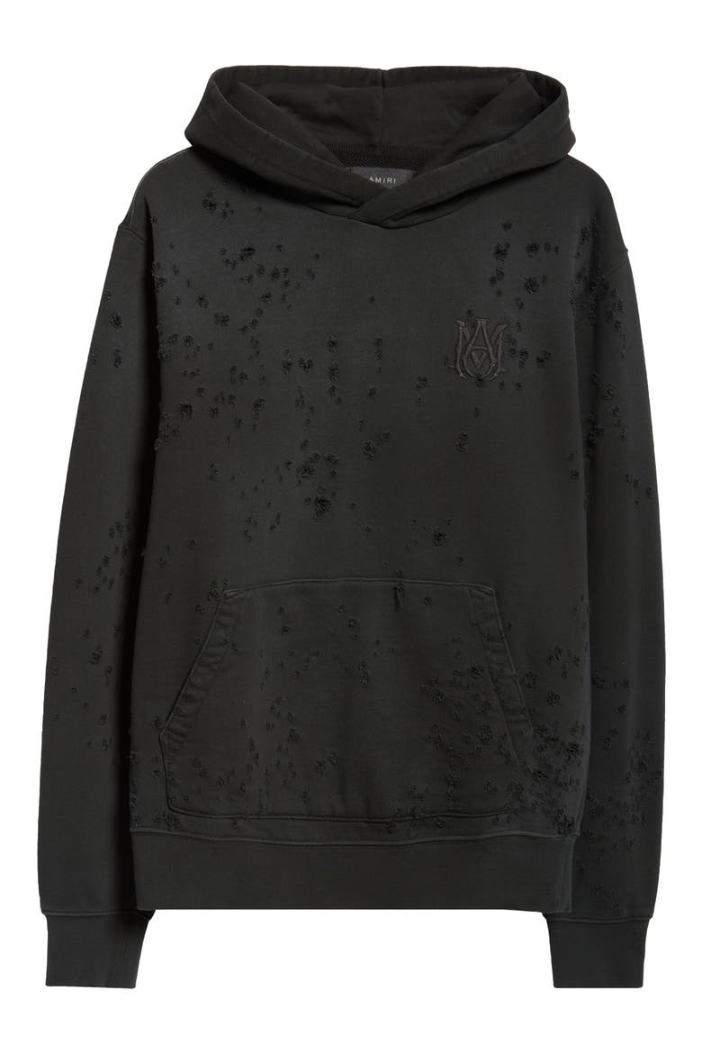 Shotgun Embroidered Hoodie, Alternate, color, BLACK