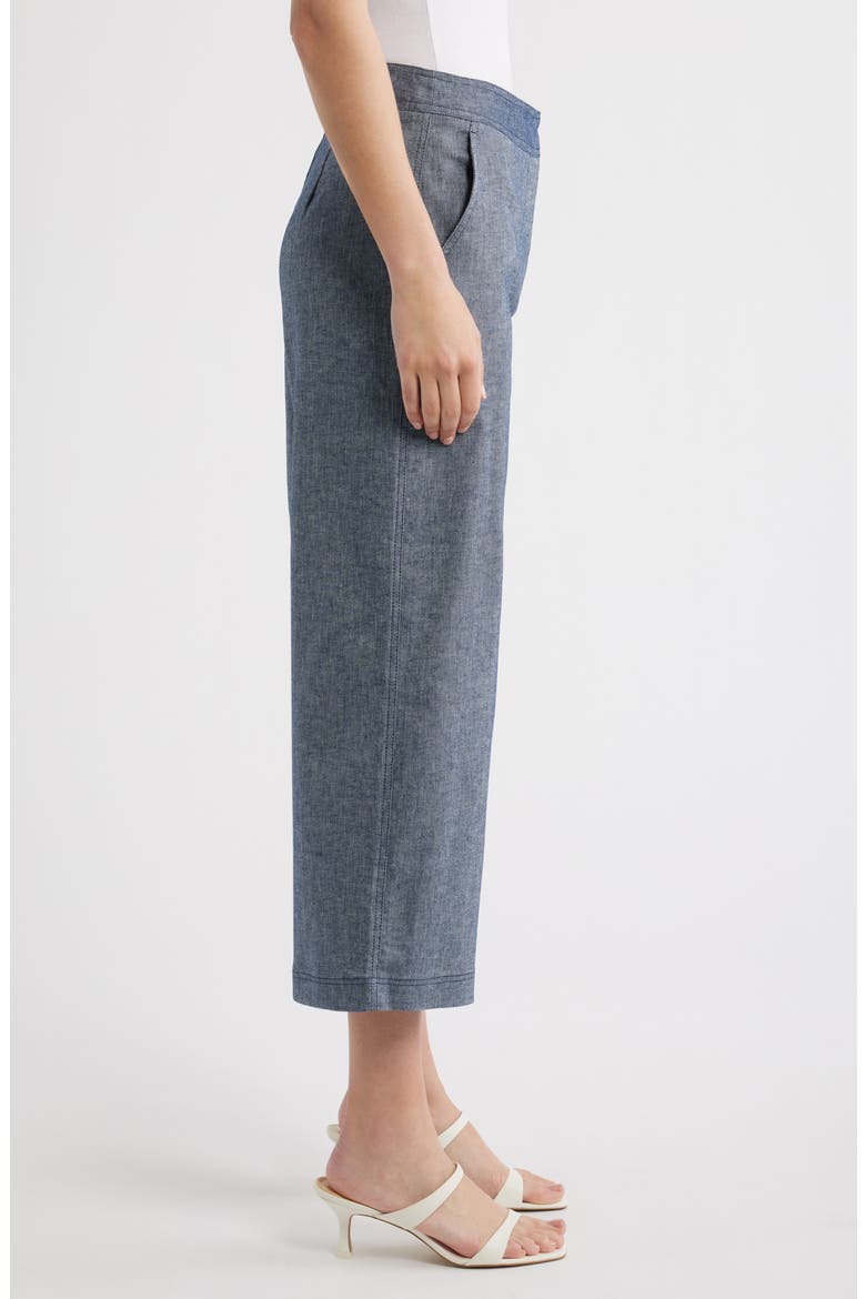Cropped Straight Leg Pants, Alternate, color, INDIGO