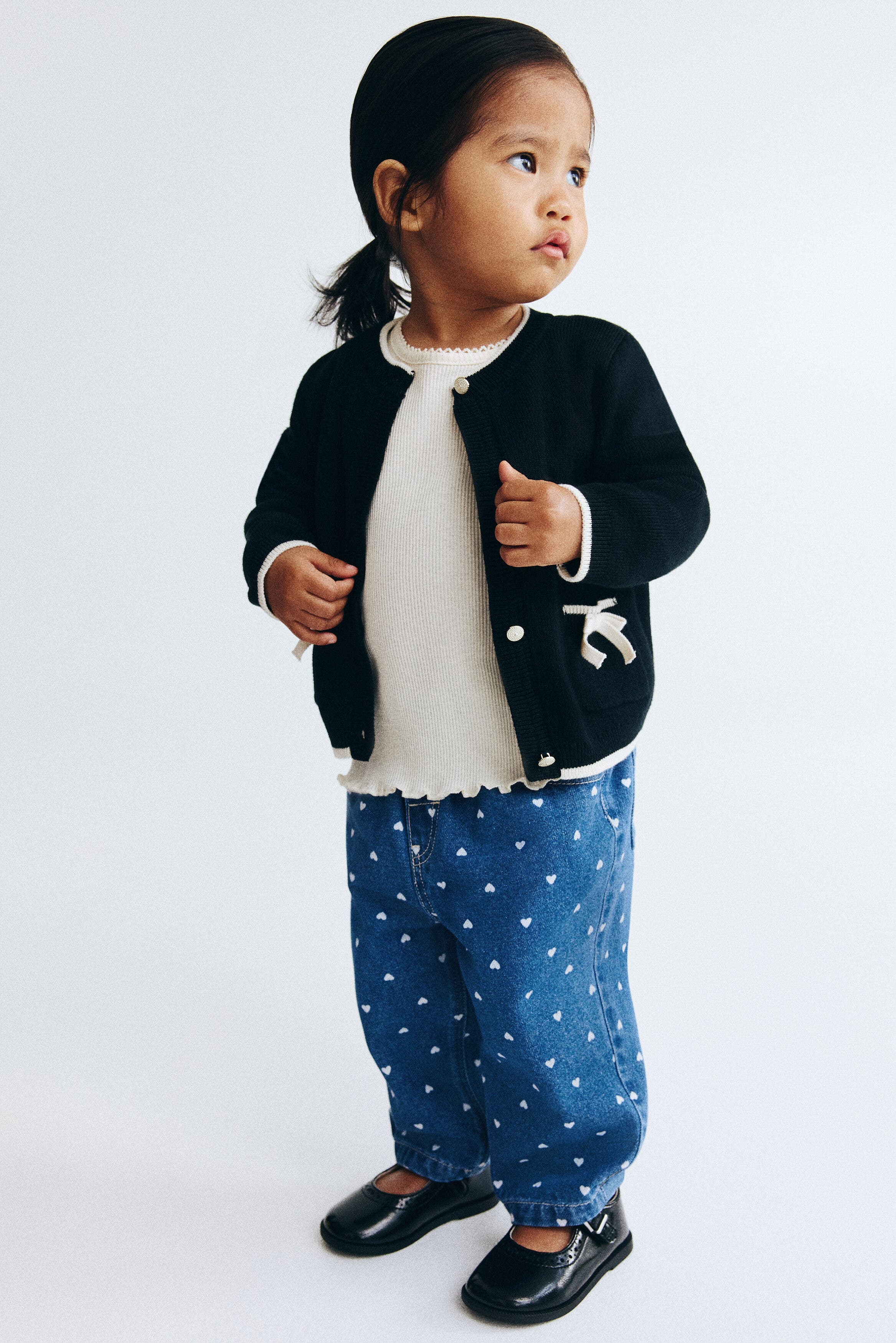 selected Denim blue/hearts