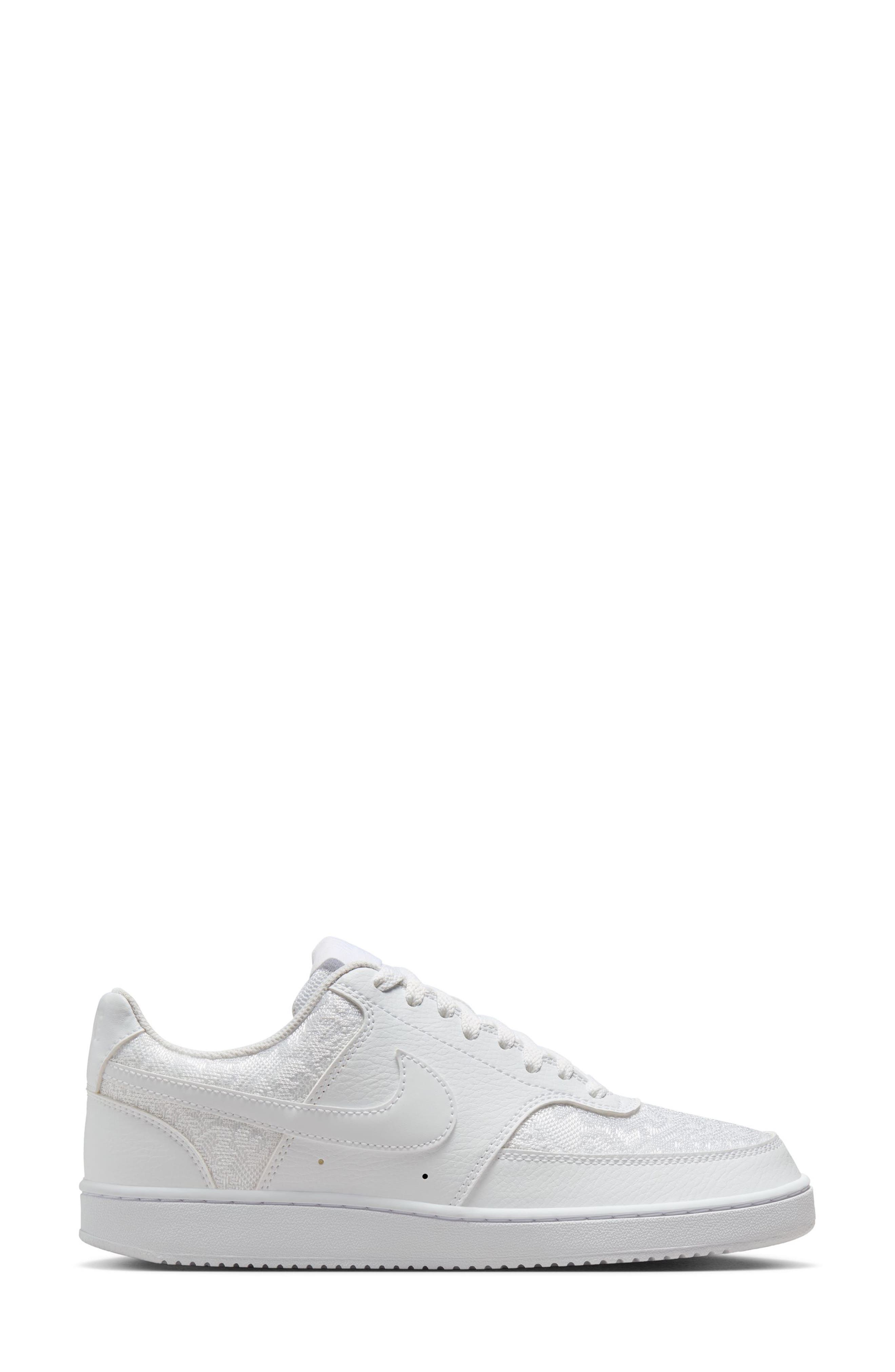 Nike Court Vision Low Sneaker, Alternate, color, White/ White-White