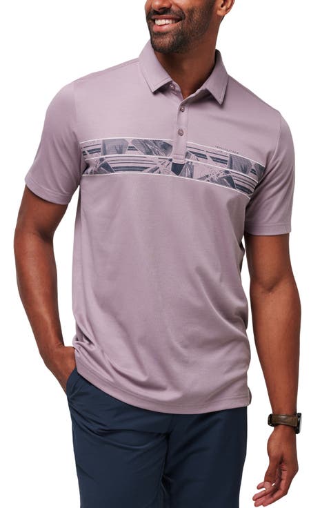 Papaya Grove Chest Stripe Polo