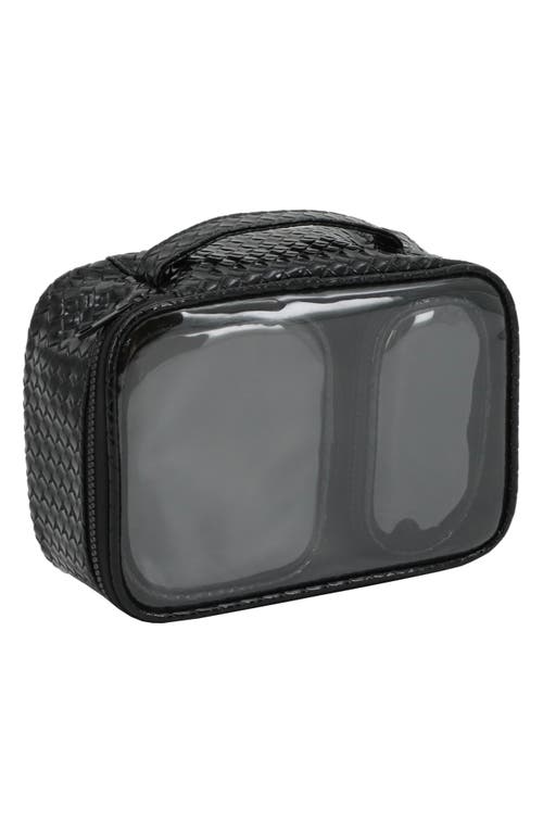 Mytagalongs Set Of 3 Cosmetic Bags In Black