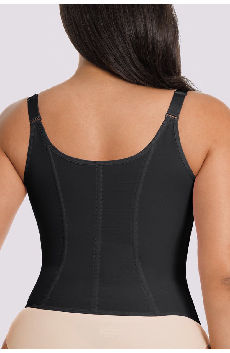 Shapellx NeoSweat AirSlim Tummy Control Corset Top, Alternate, color, Black