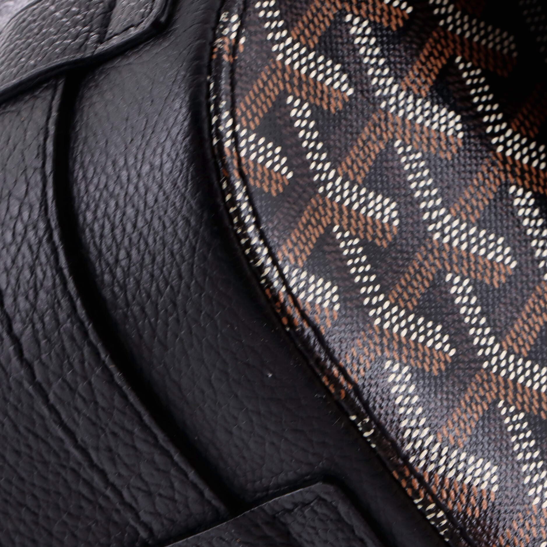 Pre-Owned Goyard Belvedere II Messenger Bag Coated Canvas MM, Alternate, color, Black