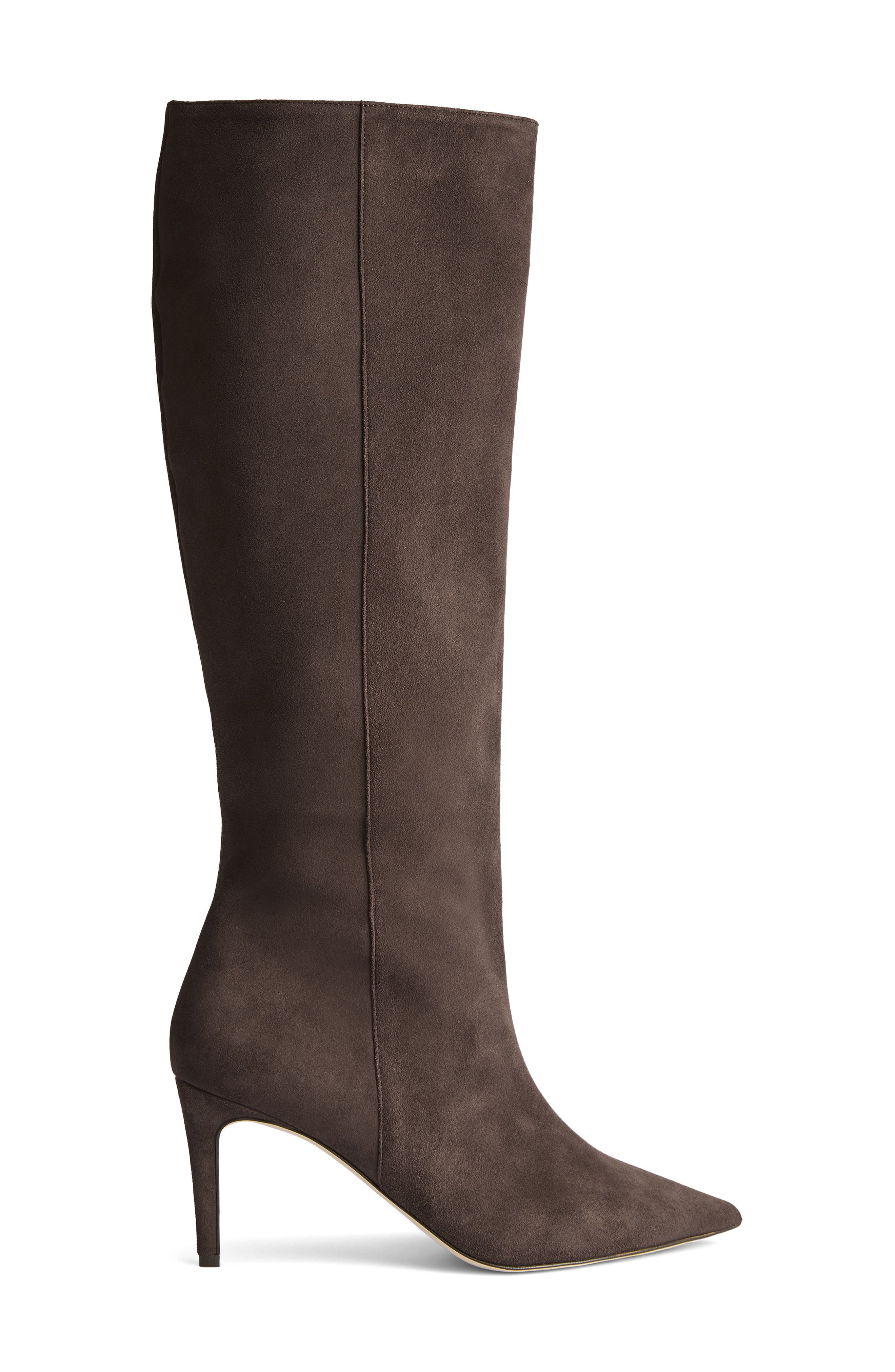 LK Bennett Astrid Knee High Boot, Alternate, color, Chocolate