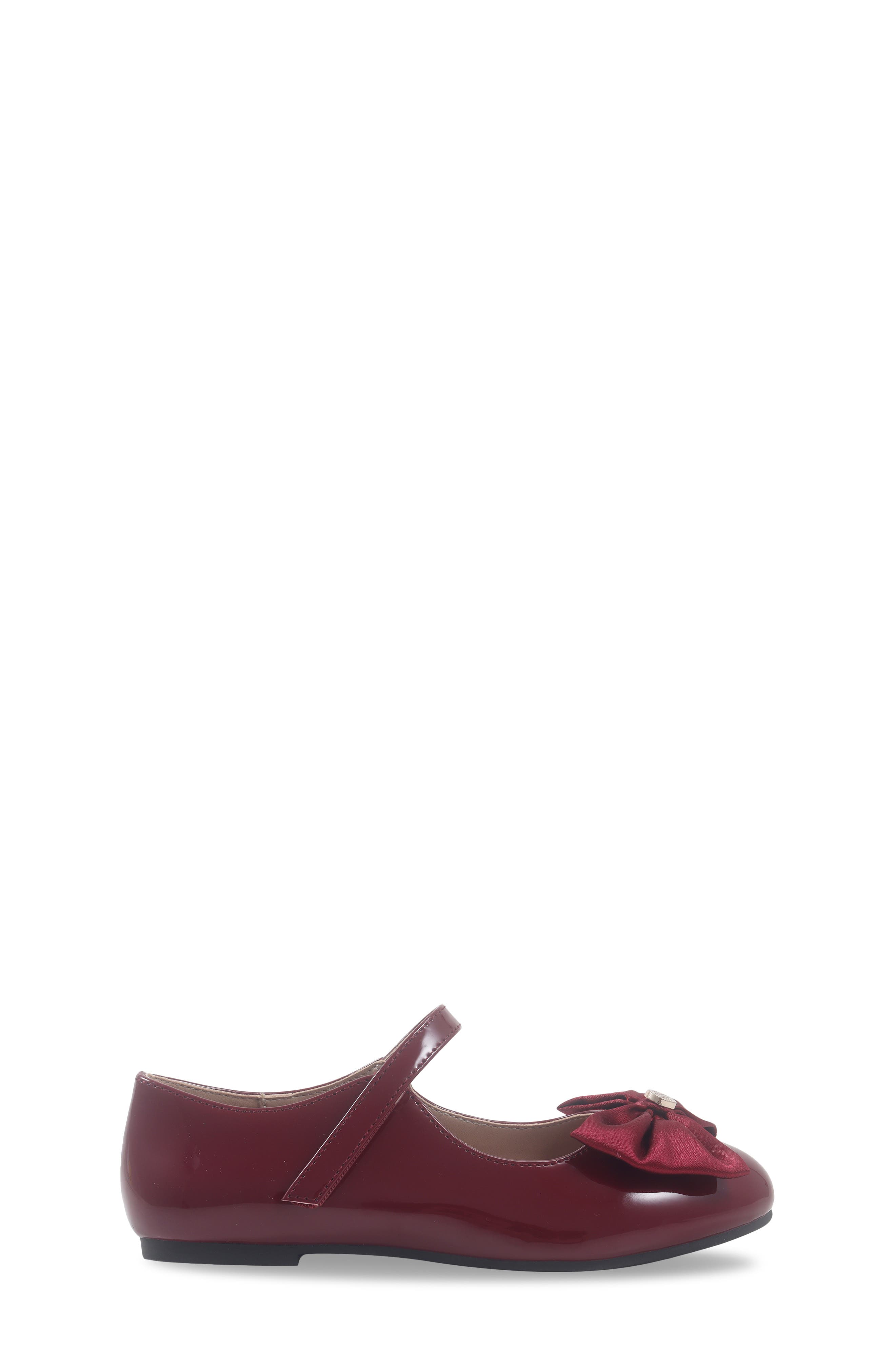 Jessica Simpson Amy Big Bow Mary Jane Flat, Alternate, color, Maroon