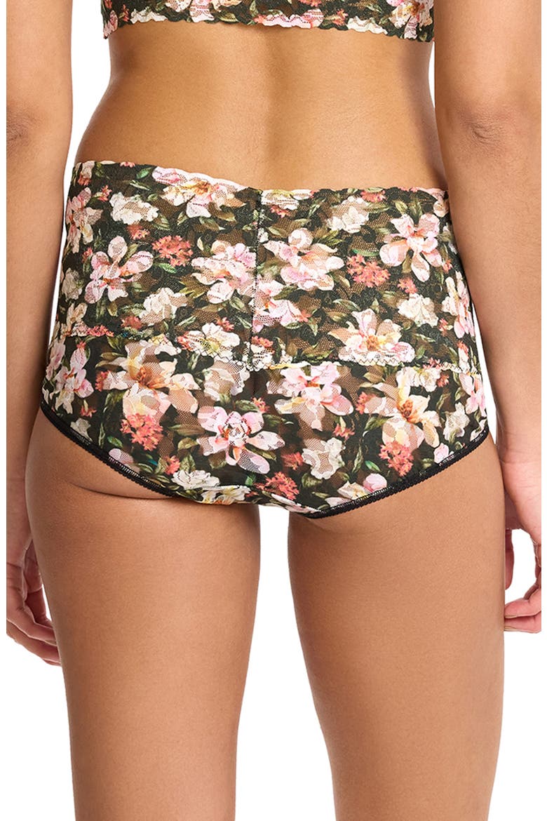 Floral Retro Lace Vikini, Alternate, color, DARK ROOM BLOOMS