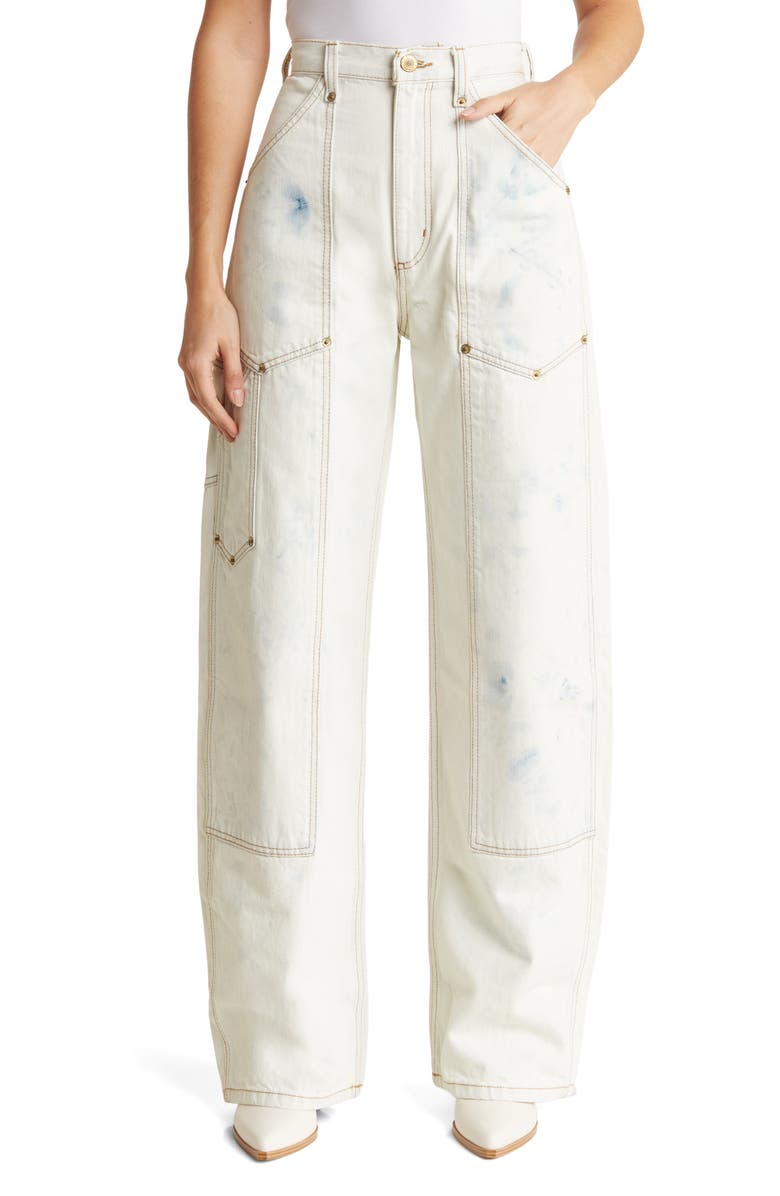 Re/Done High Waist Workwear Jeans, Main, color, 