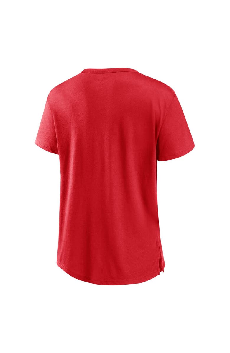 FANATICS Women's Fanatics Branded Red Wisconsin Badgers Tie Breaker T-Shirt, Alternate, color, Red