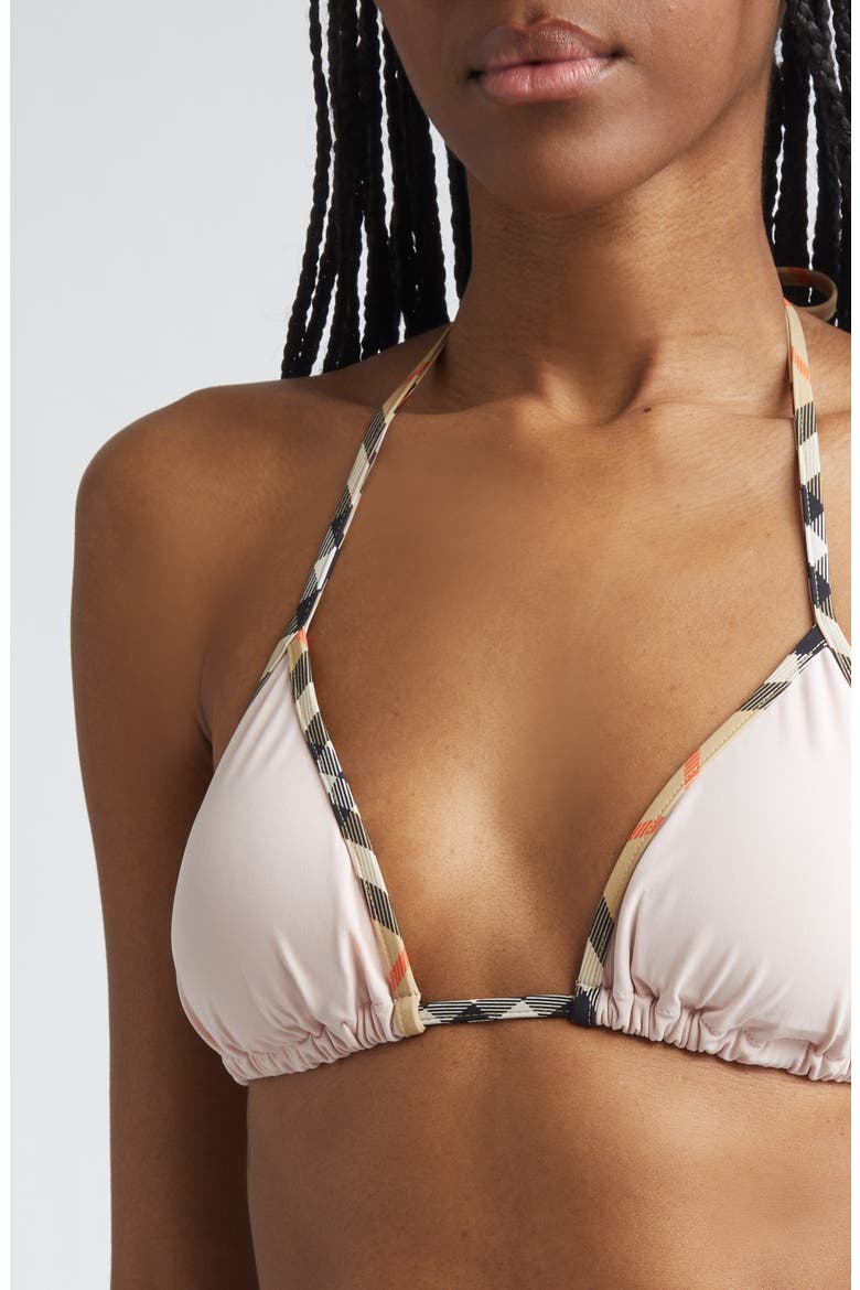 Mata Check Trim Sting Bikini Top, Alternate, color, BOUQUET