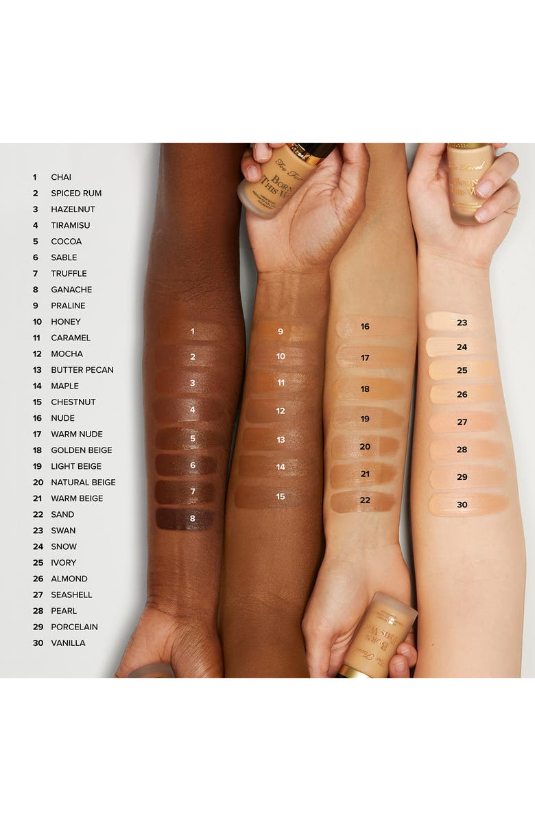 Too Faced Born This Way Foundation, Alternate, color, Praline