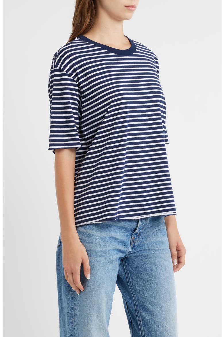 Perry Stripe Cotton Crewneck T-Shirt, Alternate, color, YACHT STRIPE