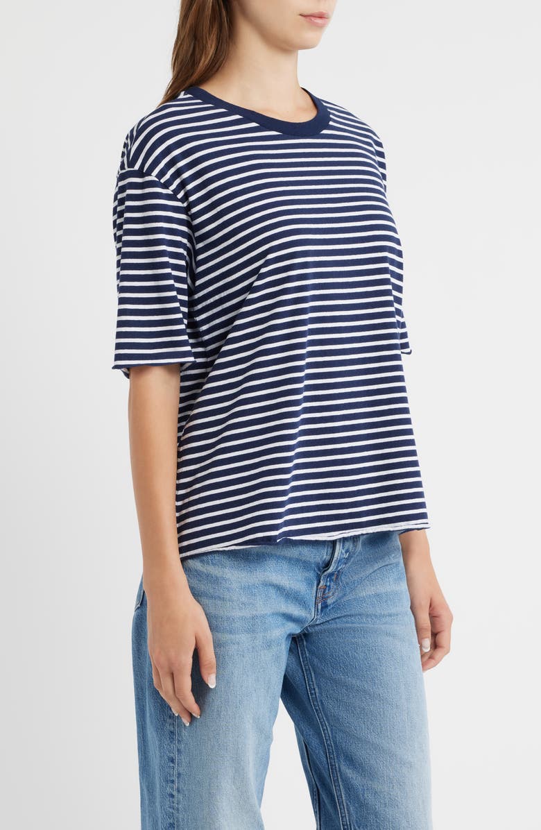 Frank & Eileen Perry Stripe Cotton Crewneck T-Shirt, Alternate, color, Yacht Stripe