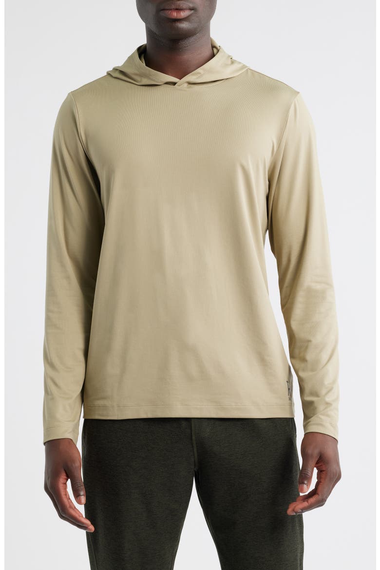 Base Train Lightweight Hoodie, Main, color, TOASTED SESAME