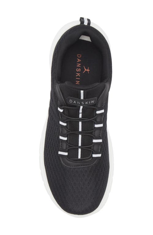 Danskin Women's Stamina Slip On Sneakers In Black/white