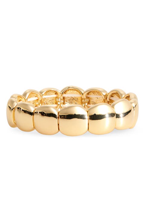 Organic Metal Stretch Bracelet