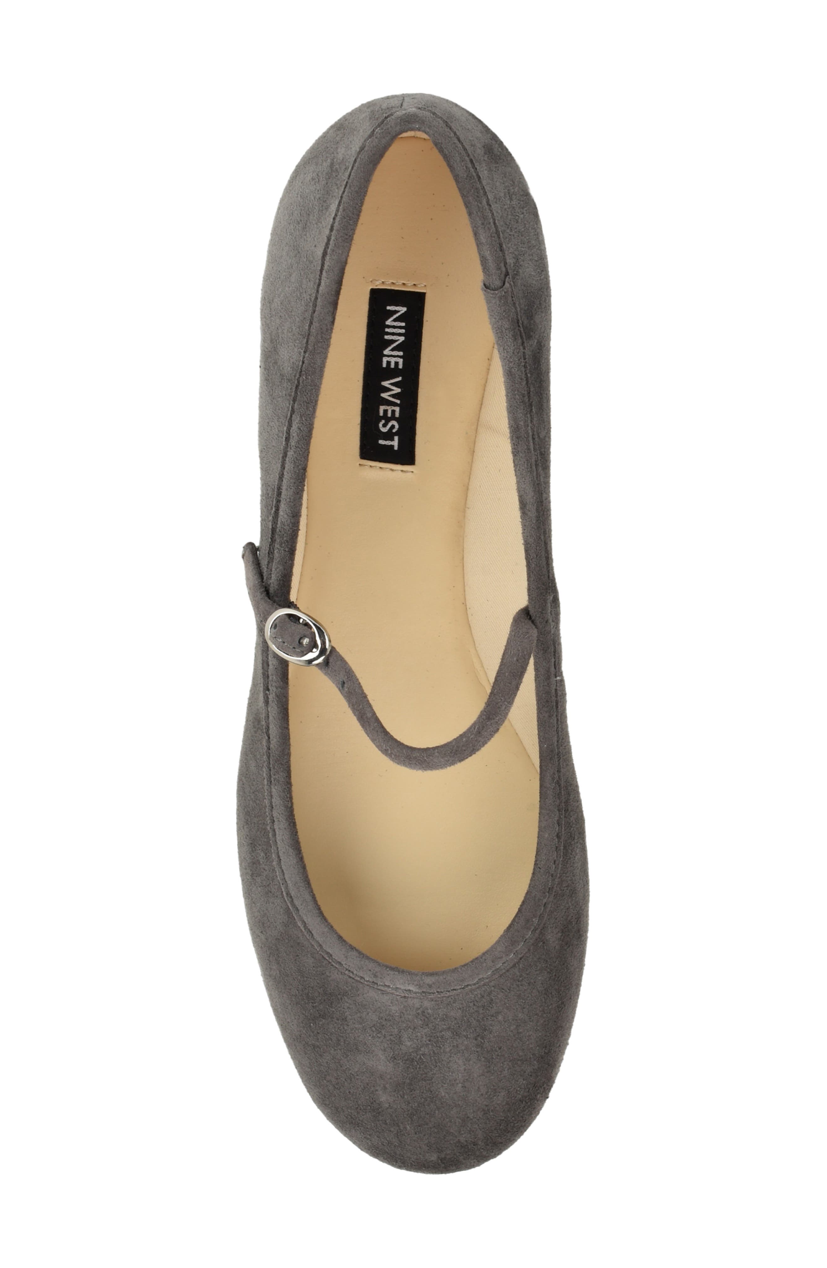 Classik Mary Jane Flat, Alternate, color, DARK GREY