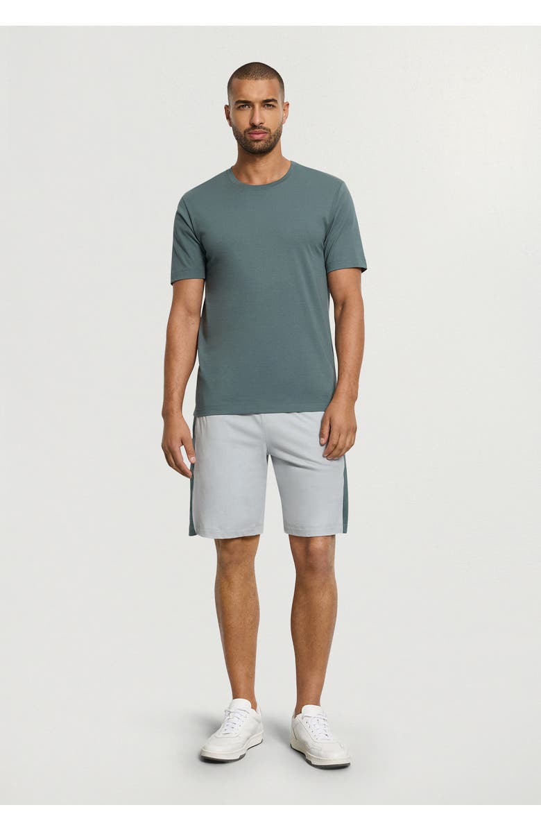 Hanro Night And Day Cotton Drawstring Shorts, Alternate, color, Skyline Gray