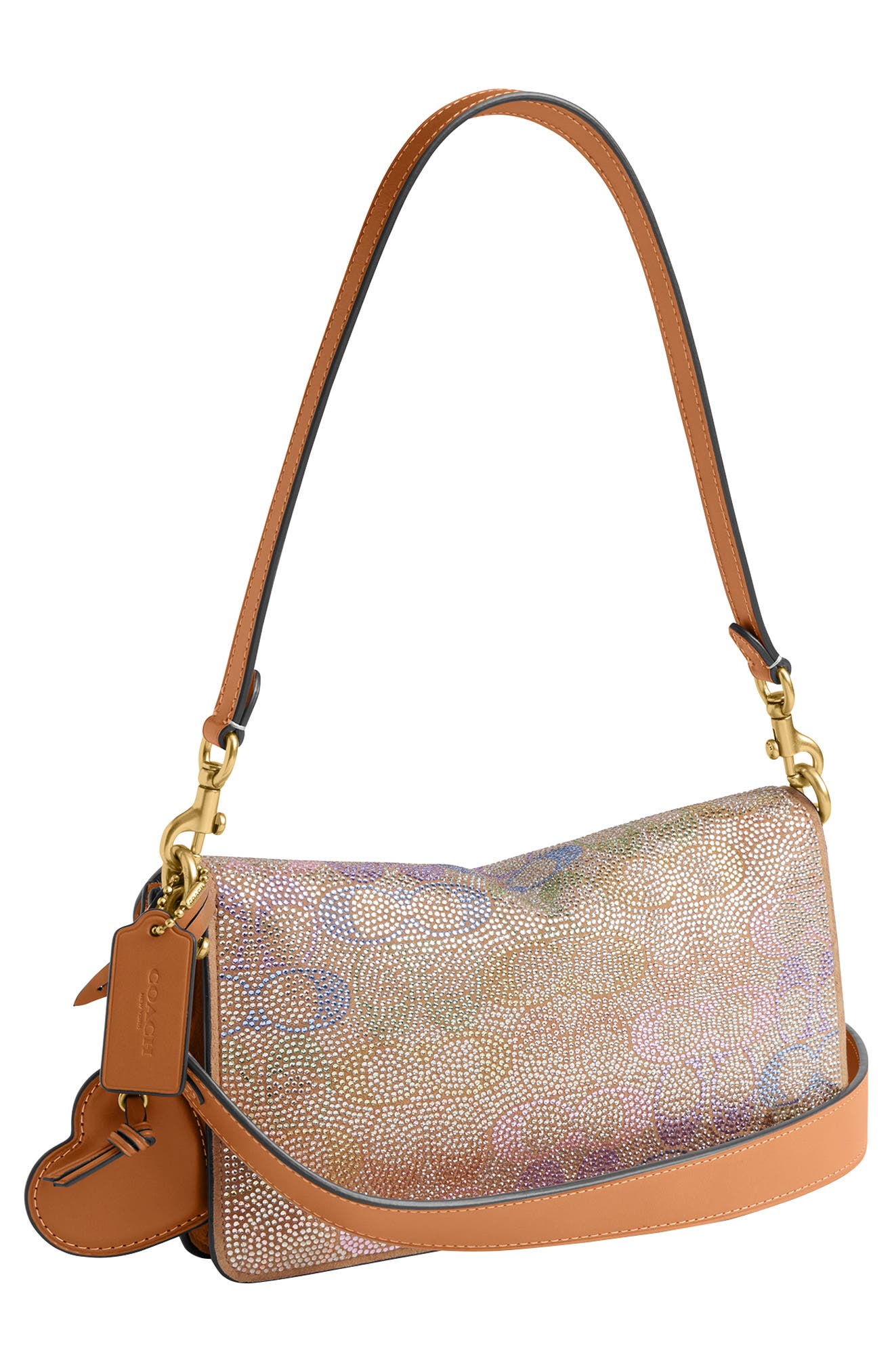 COACH Tabby 26 Signature Crystal Shoulder Bag, Alternate, color, Rainbow Multi