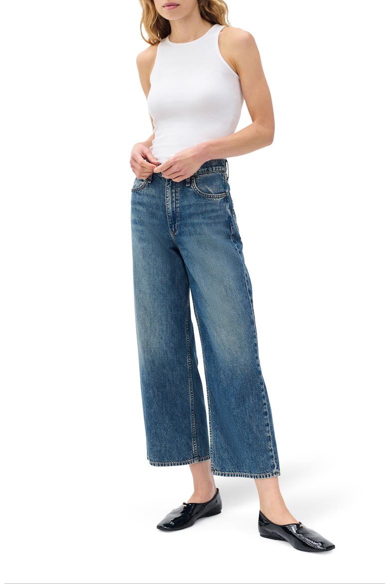 Andi Ankle Wide Leg Jeans, Alternate, color, DELCAN