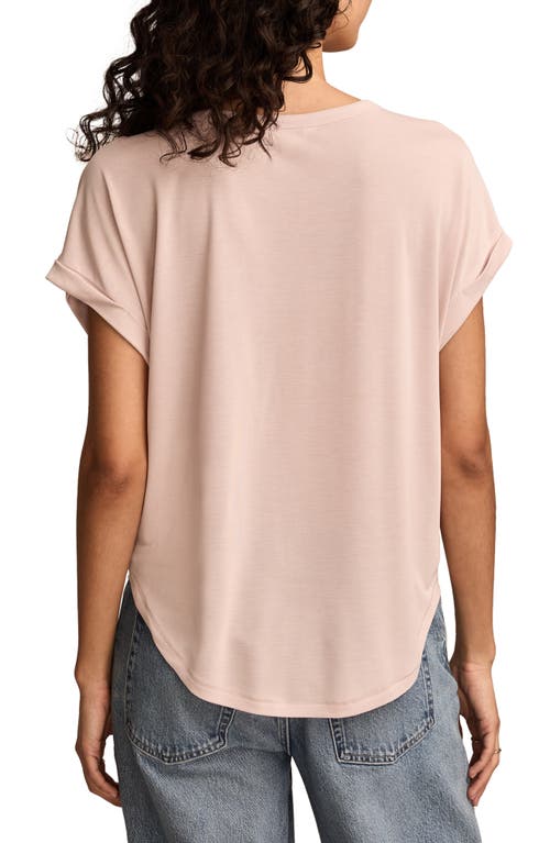 Lucky Brand Sandwash Dolman T-shirt In Pink