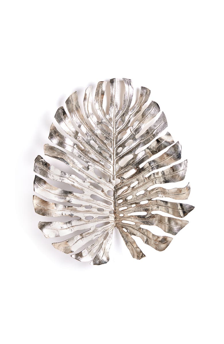 Napa Home & Garden Monstera in Silver Wall Sculpture Art Large, Main, color, Silver