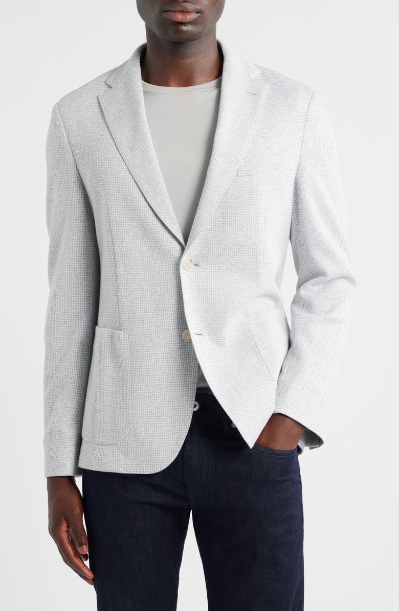 BOSS Hanry Cotton Blend Sport Coat, Main, color, Silver