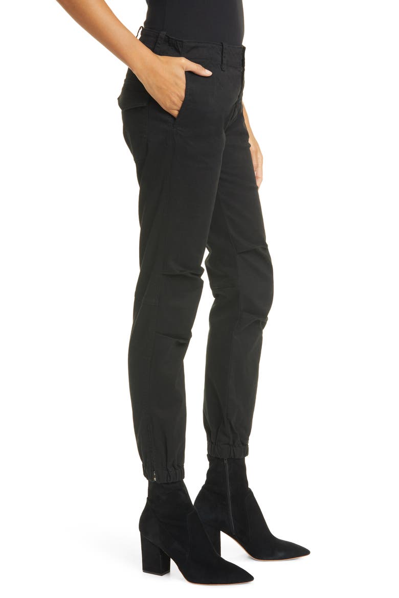 French Military Pants, Alternate, color, JET BLACK