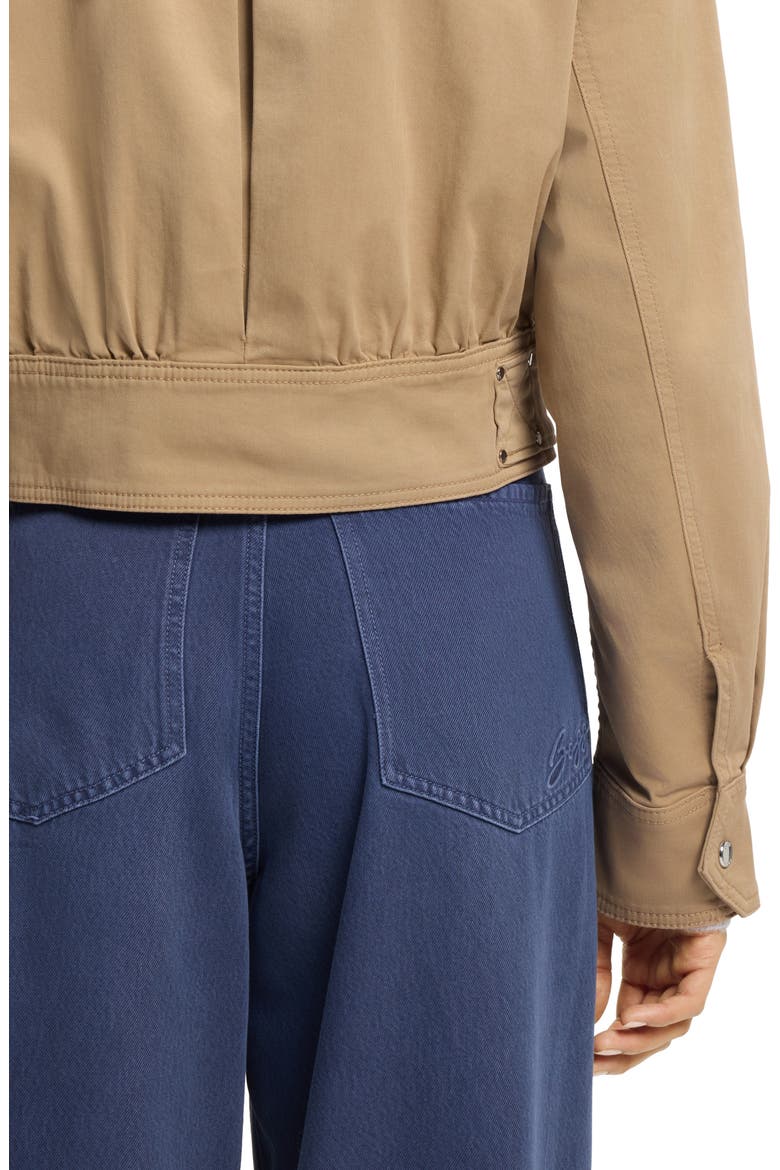 Jacelia Crop Jacket, Alternate, color, RUST/ COPPER