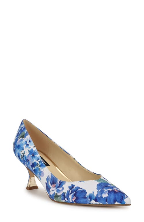 Nine West Ariella Pointed Toe Pump In White 141