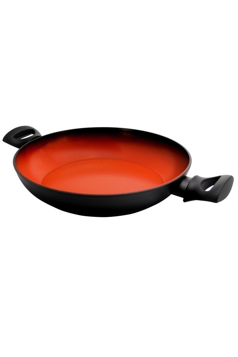 Terra-Cotta 3 Quart Aluminum Braiser Pan, Main, color, Black