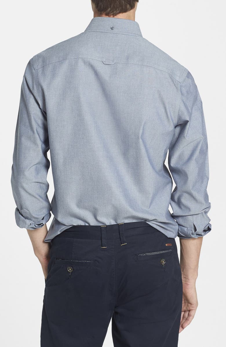 NORDSTROM MEN'S SHOP Smartcare<sup>™</sup> Trim Fit Oxford Non-Iron Sport Shirt, Alternate, color, 