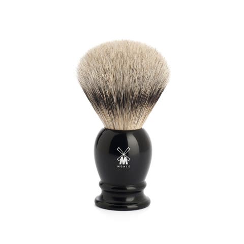 Classic Large Black Silvertip Badger Shaving Brush
