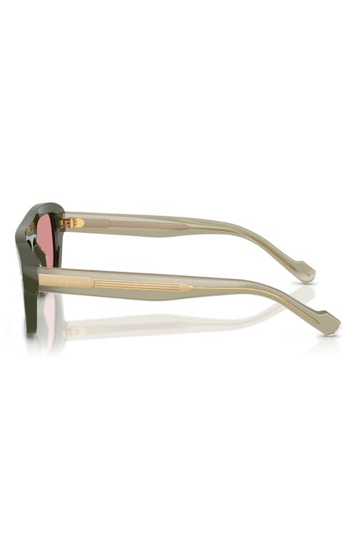 Vogue 53mm Gradient Square Sunglasses In Green