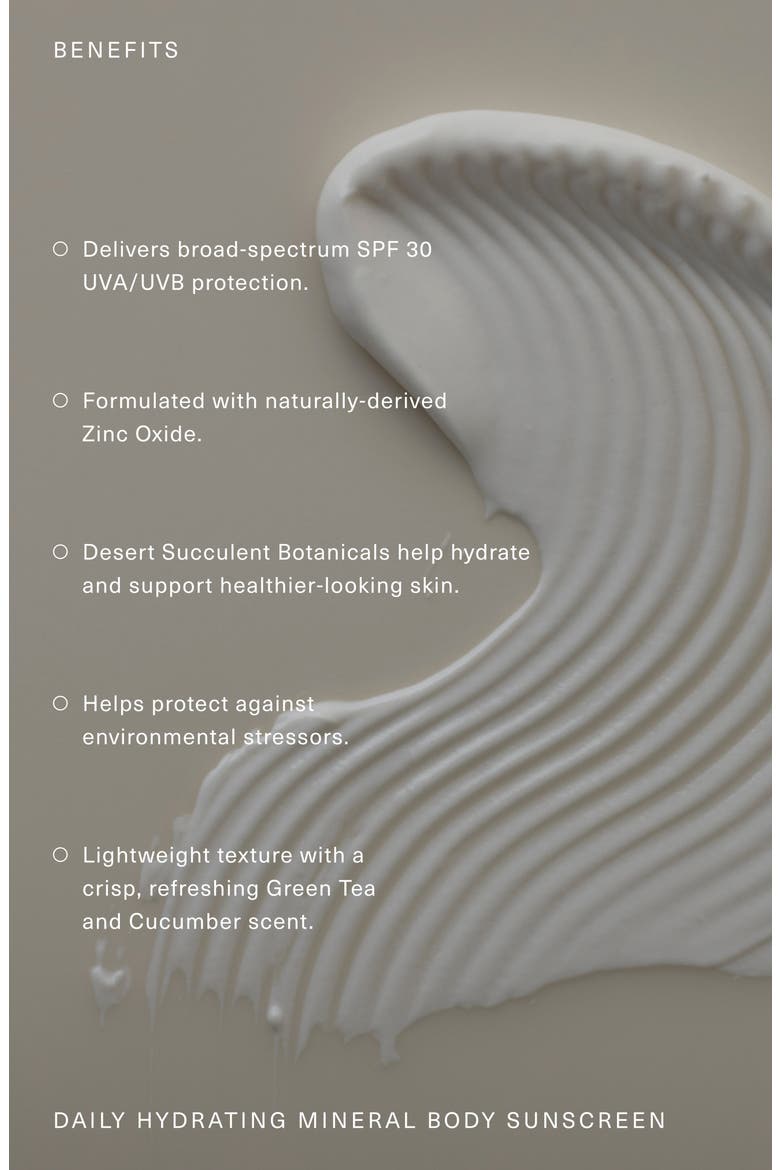 Daily Hydrating Mineral Body Sunscreen Broad Spectrum SPF 30, Alternate, color, NO COLOR