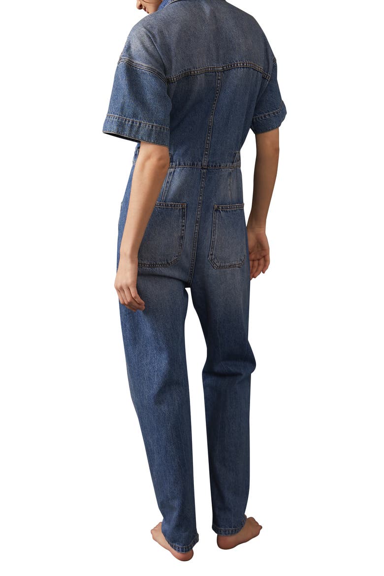 We the Free Marci Denim Jumpsuit, Alternate, color, HIGH NOON