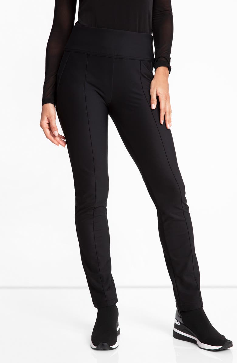 Anatomie Sonia Cozy Fleece-Lined High Rise Pant, Main, color, Black