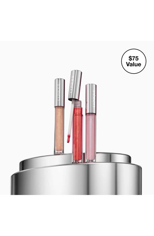Clinique Pop Treats: Pop Plush Lip Gloss Gift Set $75 Value In Transparent