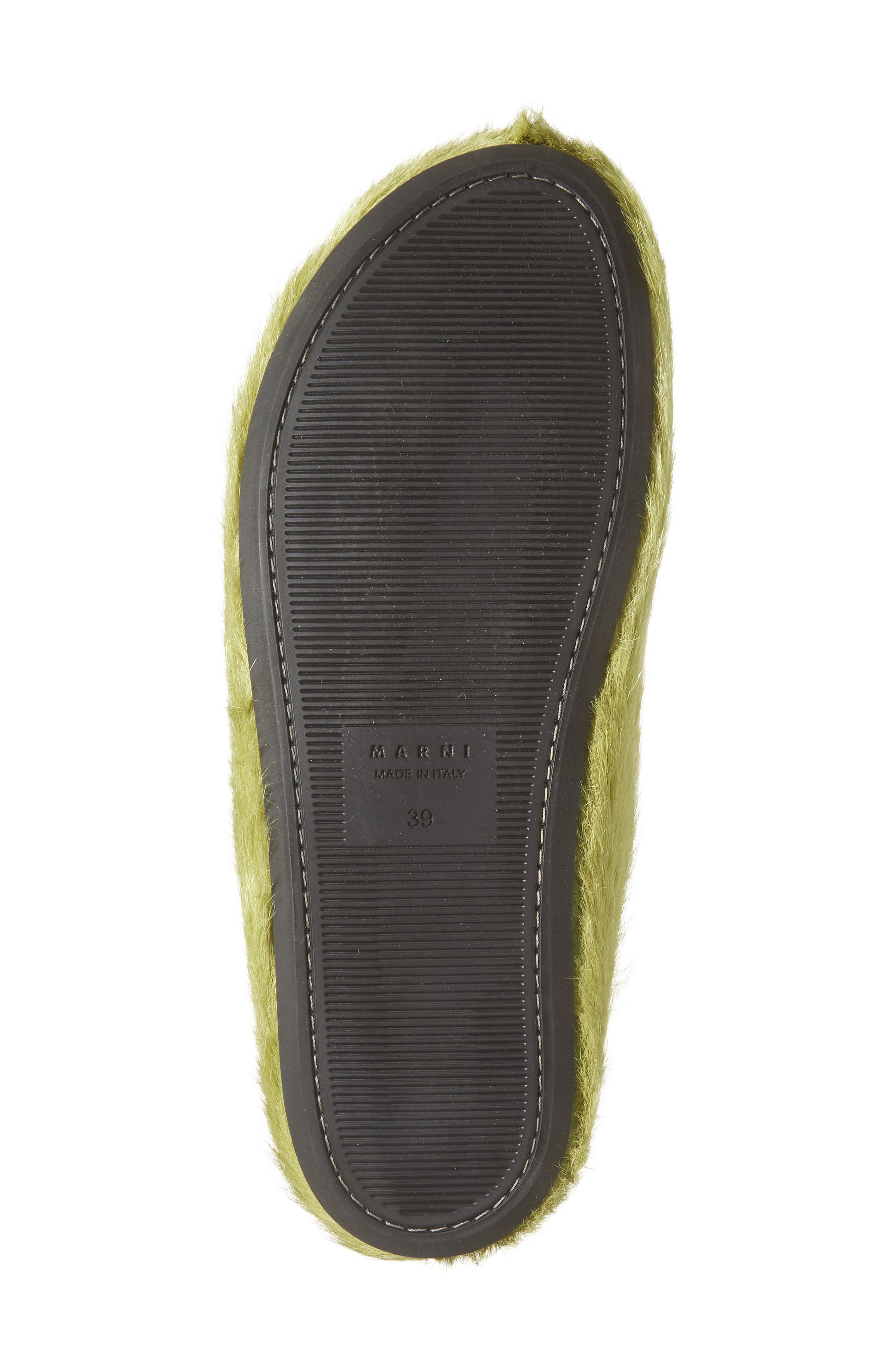 Marni Fussbett Sabot Genuine Calf Hair Clog, Alternate, color, Green Calf Hair
