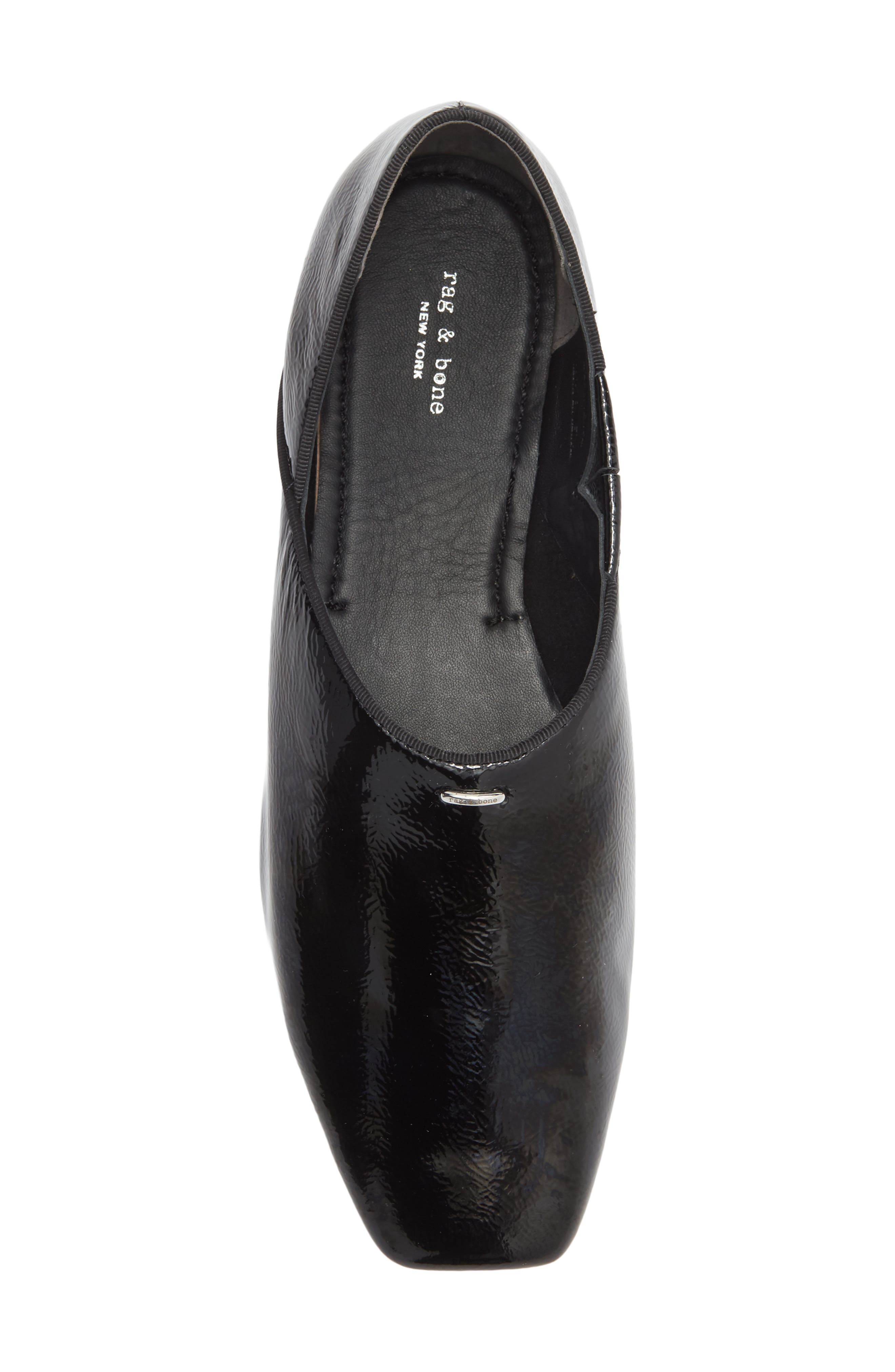 rag & bone Sadie Pointed Toe Flat, Alternate, color, Black