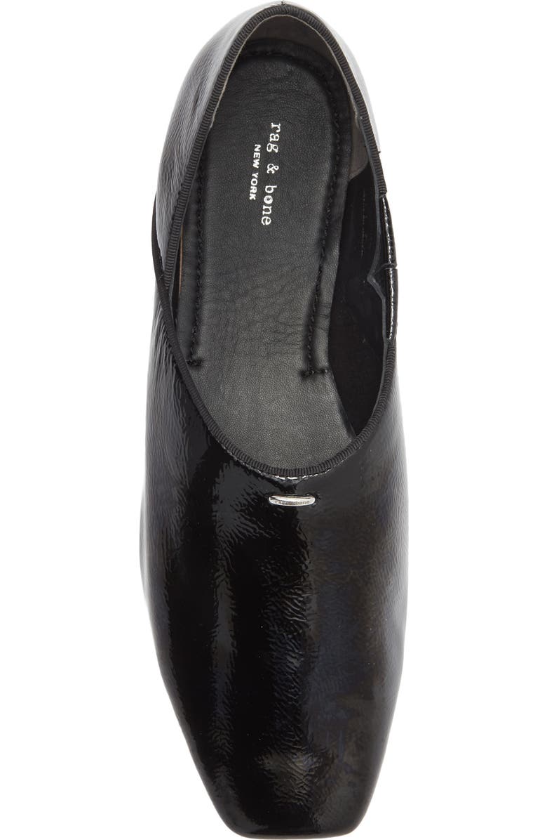rag & bone Sadie Pointed Toe Flat, Alternate, color, Black