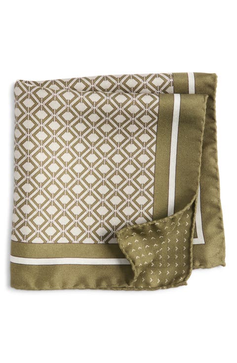 Equestrian Silk Pocket Square