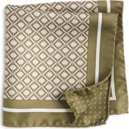 Jack Victor Equestrian Silk Pocket Square