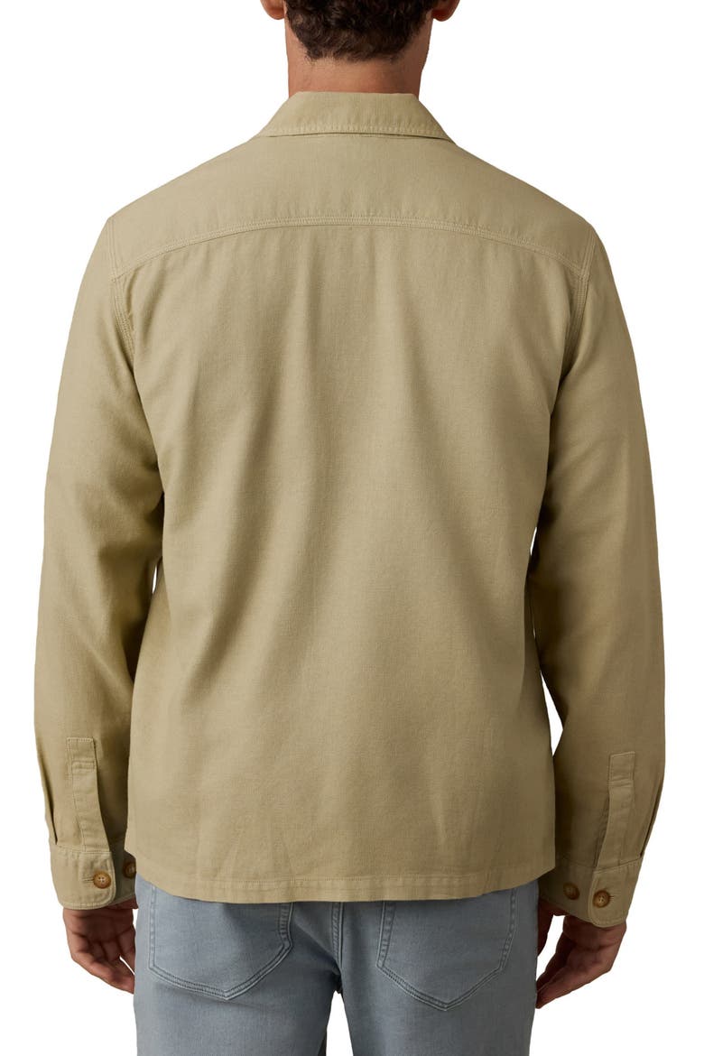 Tropic Surplus Organic Cotton & Linen Shirt Jacket, Alternate, color, RIDGE KHAKI
