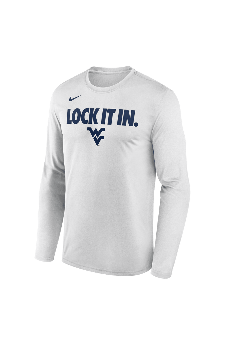 Nike Men's Nike  White West Virginia Mountaineers 2026 On-Court Bench Long Sleeve T-Shirt, Alternate, color, White