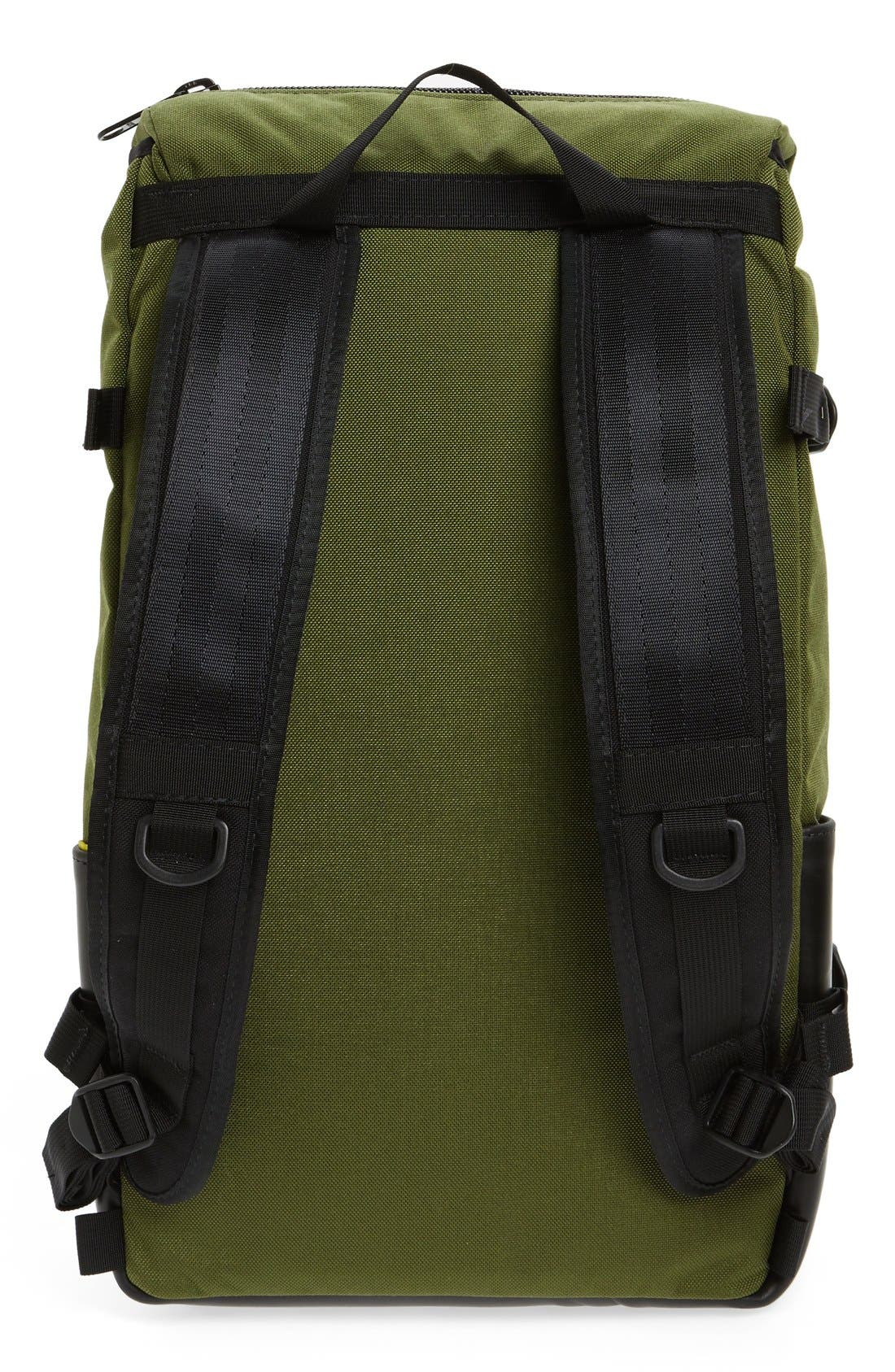 'Klettersack' Backpack, Alternate, color, OLIVE/ BLACK LEATHER