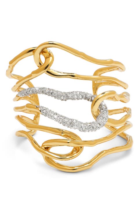 Solanales Crystal Cuff Bracelet
