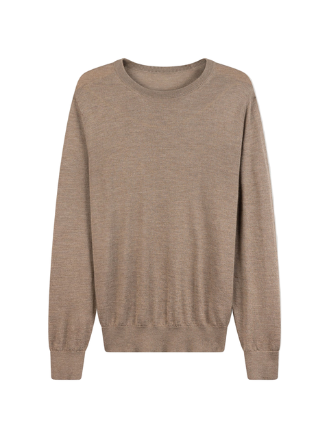 Cashmere Silk C-Neck Sweater