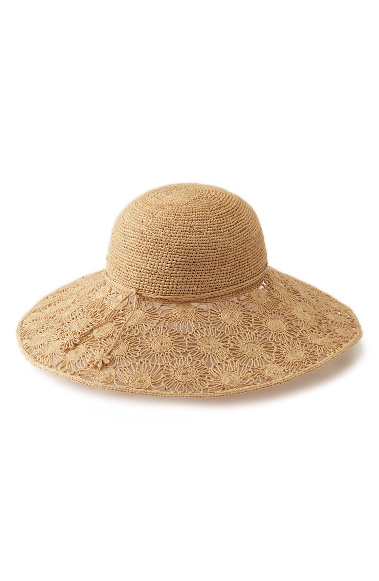 Helen Kaminski Maria Raffia Straw Sun Hat, Main, color,